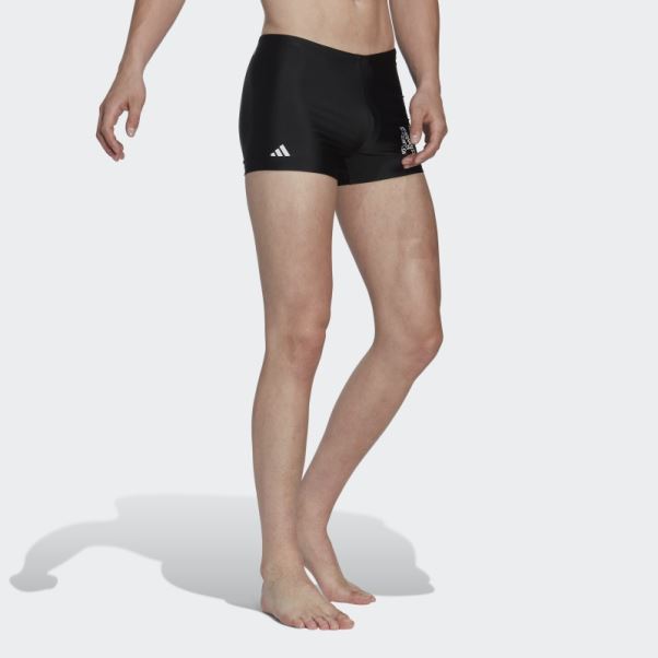 Boxer De Bain Adidas Wording Noir