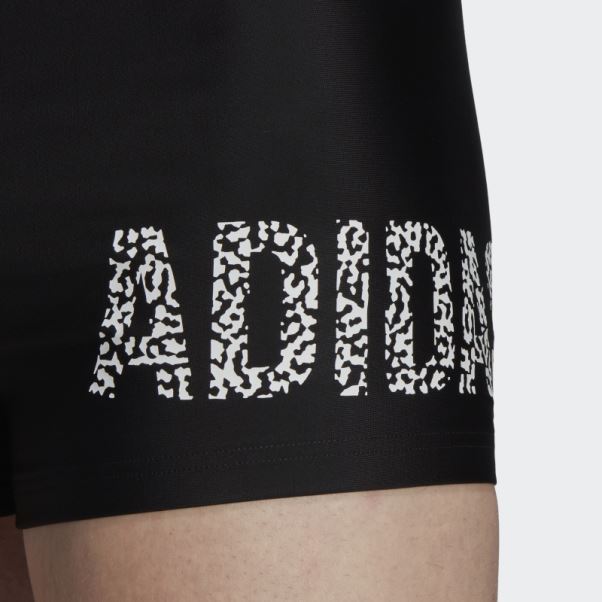 Boxer De Bain Adidas Wording Noir