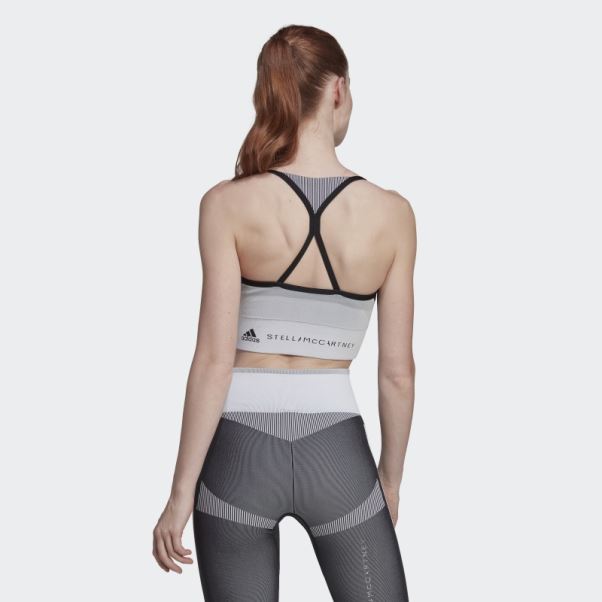 Noir Adidas By Stella Mccartney Soutien-gorge De Yoga Truestrength à Maintien Léger