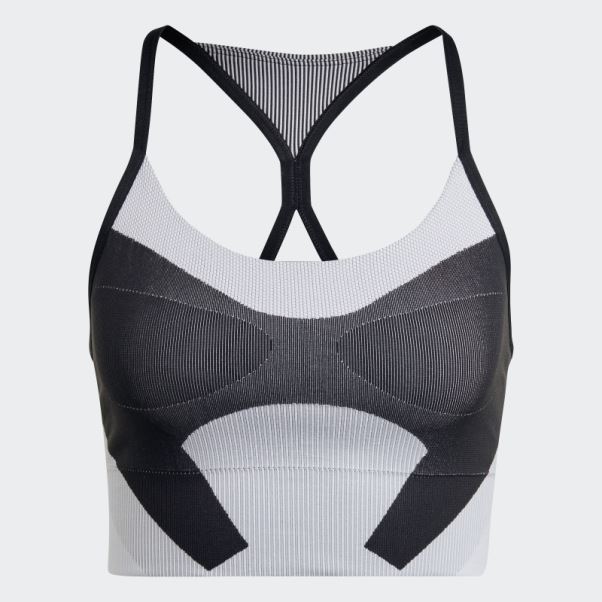Noir Adidas By Stella Mccartney Soutien-gorge De Yoga Truestrength à Maintien Léger