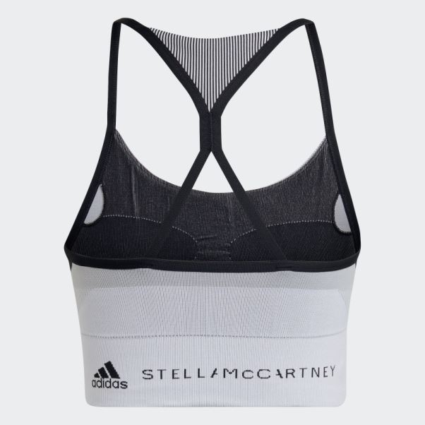 Noir Adidas By Stella Mccartney Soutien-gorge De Yoga Truestrength à Maintien Léger