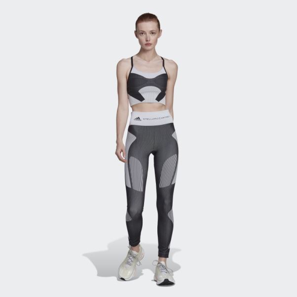 Noir Adidas By Stella Mccartney Soutien-gorge De Yoga Truestrength à Maintien Léger