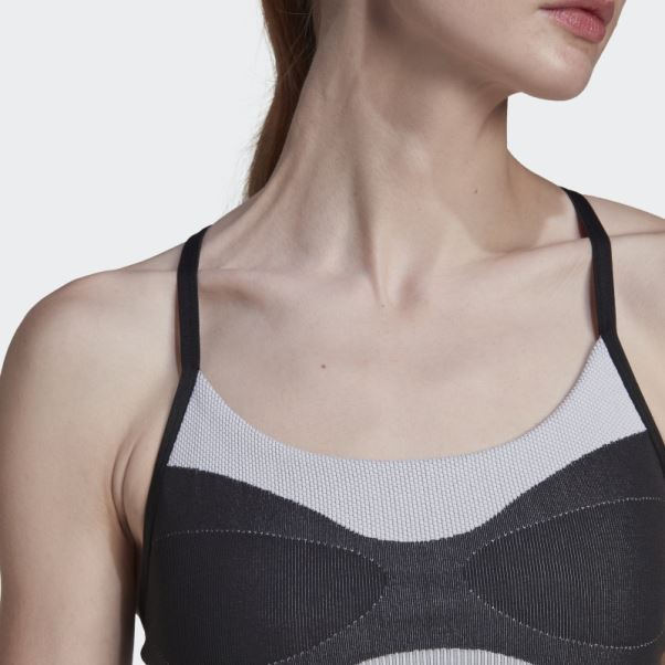 Noir Adidas By Stella Mccartney Soutien-gorge De Yoga Truestrength à Maintien Léger