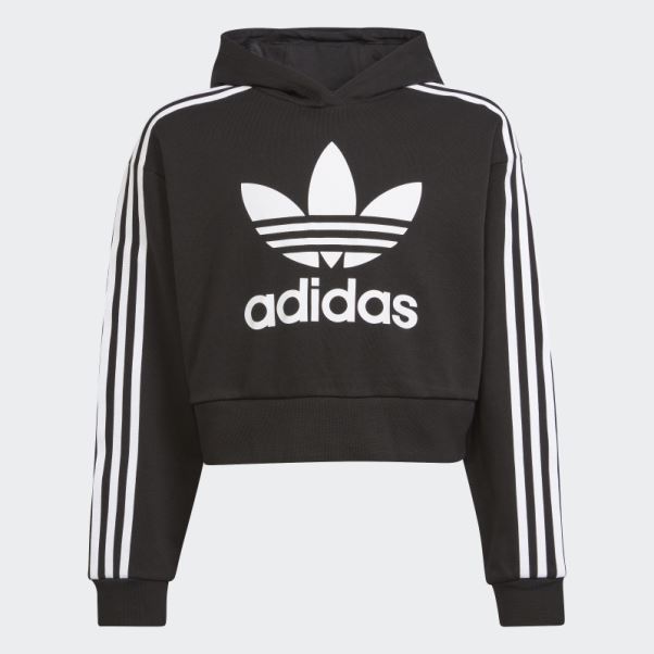 Sweat à Capuche Court Adidas Adicolor Noir
