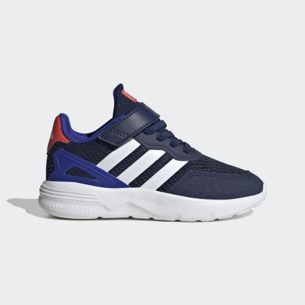 Adidas Nebzed Elastic Lace Top Strap Chaussures Bleu Foncé