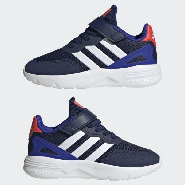 Adidas Nebzed Elastic Lace Top Strap Chaussures Bleu Foncé