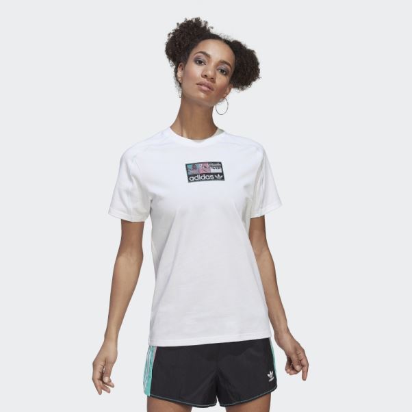 T-shirt Adidas Blanc
