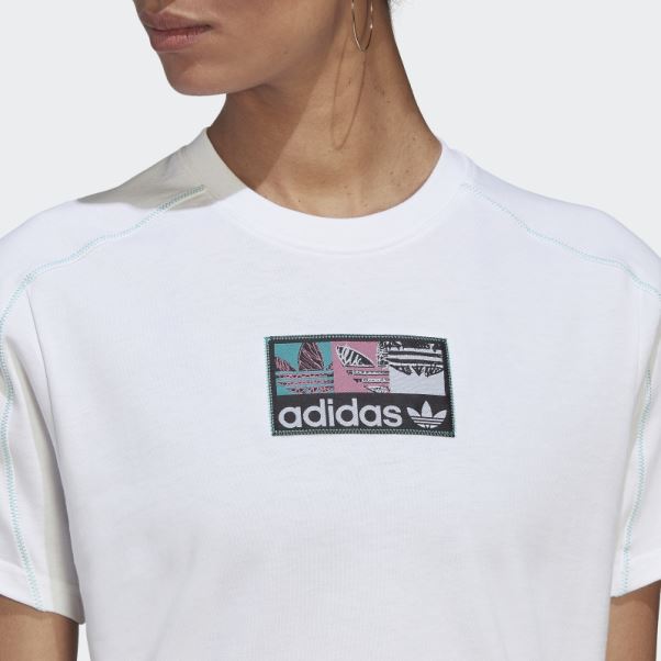 T-shirt Adidas Blanc