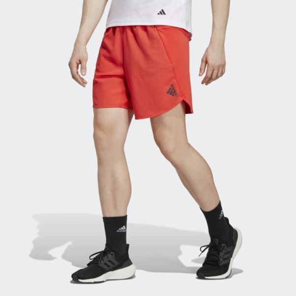 Conçu Pour Le Short D'entraînement Rouge Adidas