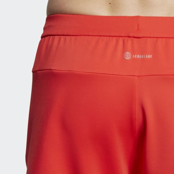 Conçu Pour Le Short D'entraînement Rouge Adidas