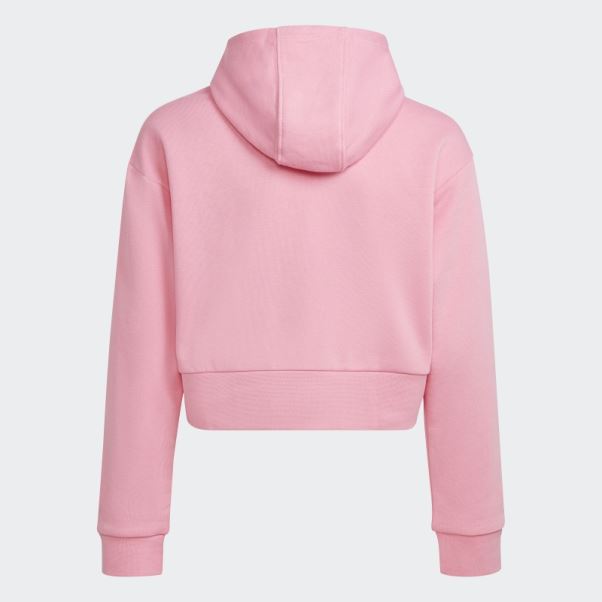 Sweat à Capuche Court Adicolor Rose Adidas