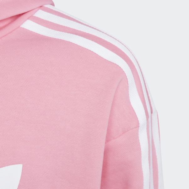 Sweat à Capuche Court Adicolor Rose Adidas