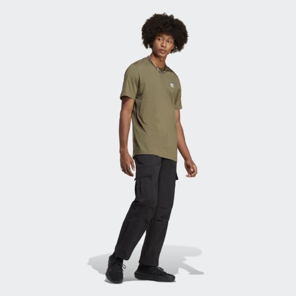 Tee Shirt Adidas Trèfle Essentials Olive
