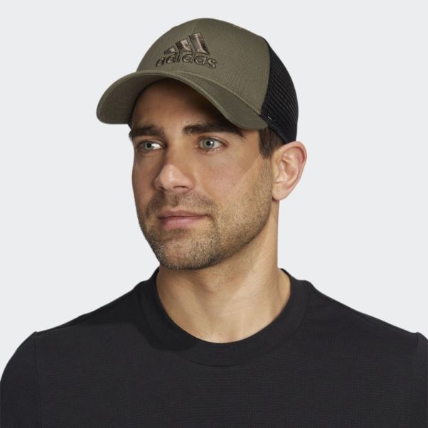 Adidas Casquette Snapback En Maille Structurée Olive Forte