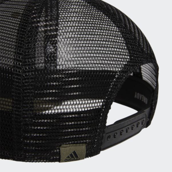 Adidas Casquette Snapback En Maille Structurée Olive Forte