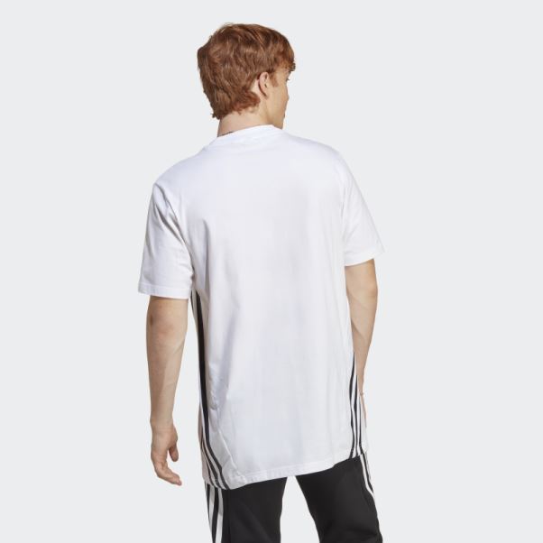 T-shirt à 3 Bandes Future Icons Blanc Adidas