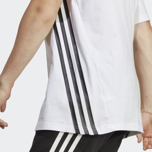 T-shirt Future Icons Blanc à 3 Bandes Adidas Fashion