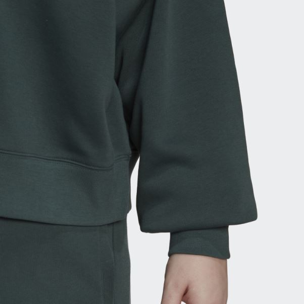 Sweat Adidas Adicolor Essentials Crew Vert Minéral (taille Plus)
