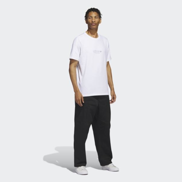 Adidas 4.0 Strike Through T-shirt Blanc