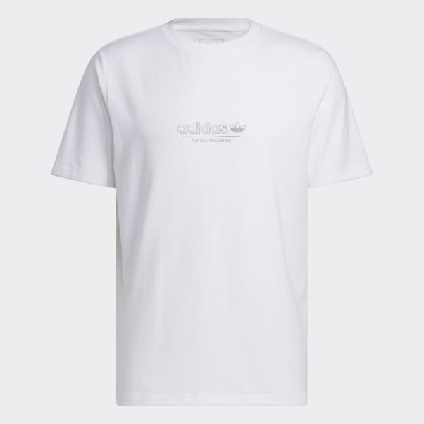 Adidas 4.0 Strike Through T-shirt Blanc
