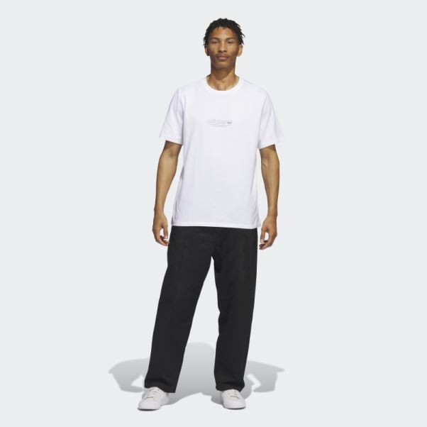 Adidas 4.0 Strike Through T-shirt Blanc