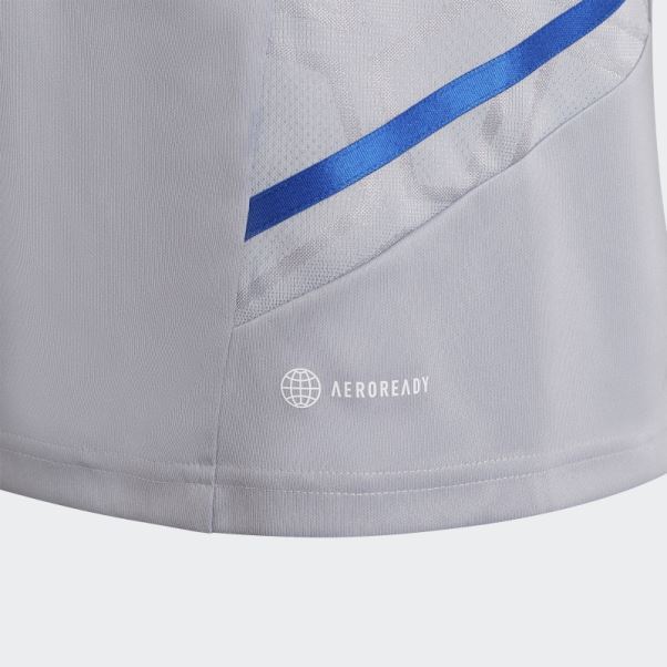 Maillot D'entrainement Lyonnais Condivo 22 Argent Adidas Olympique Hot