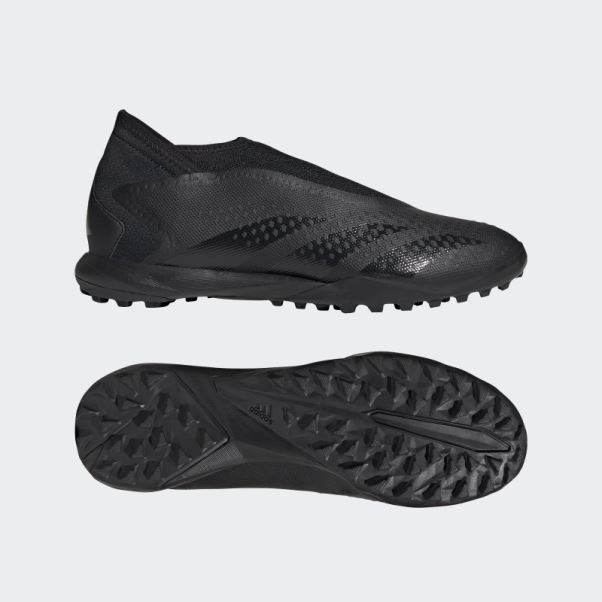 Predator Precision.3 Chaussures De Football Sans Lacets Pour Gazon Adidas Noir