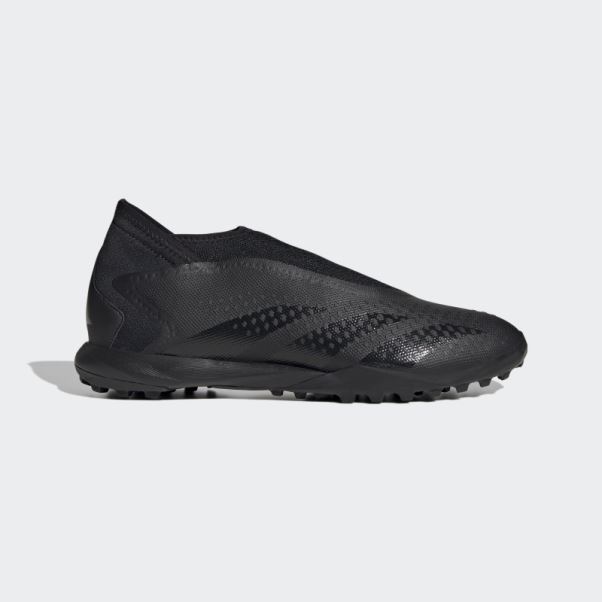 Predator Precision.3 Chaussures De Football Sans Lacets Pour Gazon Adidas Noir