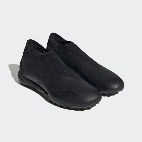 Predator Precision.3 Chaussures De Football Sans Lacets Pour Gazon Adidas Noir