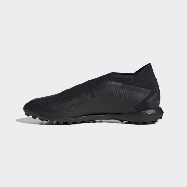 Predator Precision.3 Chaussures De Football Sans Lacets Pour Gazon Adidas Noir