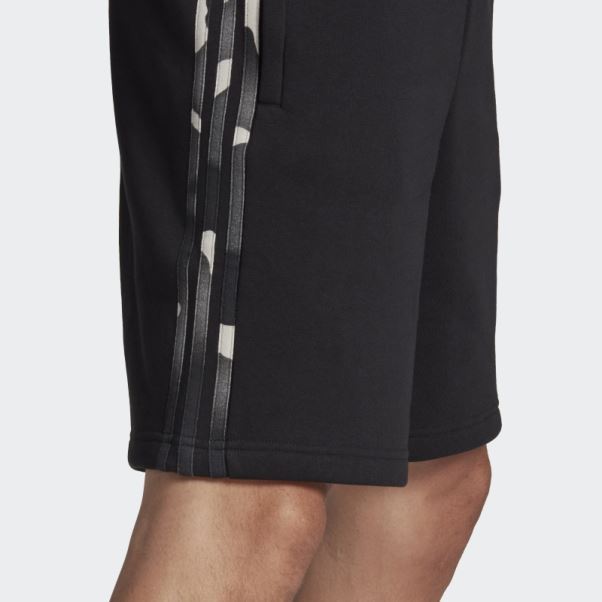 Adidas Short Graphique Camo 3 Bandes Noir