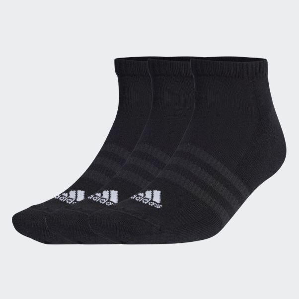 Adidas Chaussettes Basses Coussinées 3 Paires Blanc