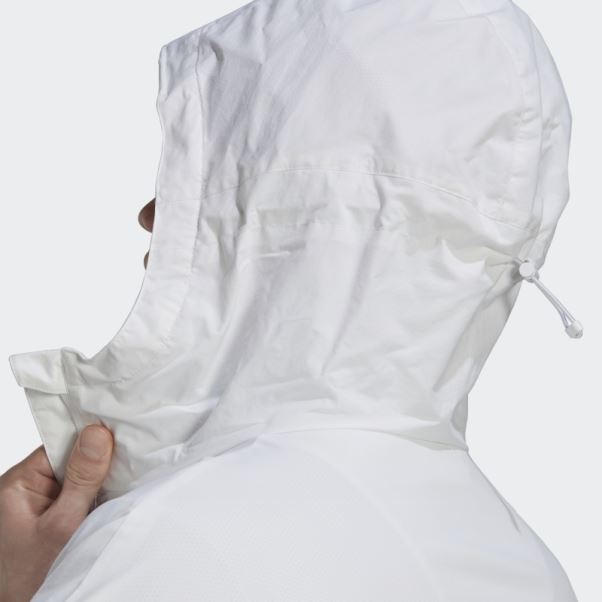 Veste Tempête Blanche à 3 Bandes Adidas