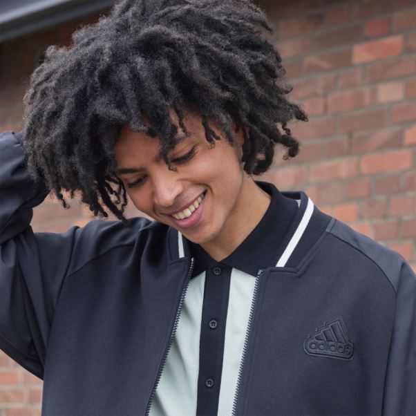 Adidas Blouson Aviateur Noir Imprimé (genre Neutre) Mode