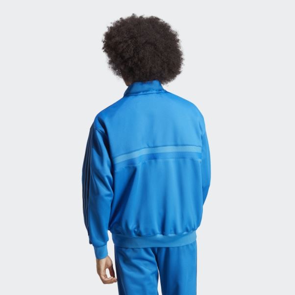 83-c Veste De Survêtement Oiseau Bleu Adidas