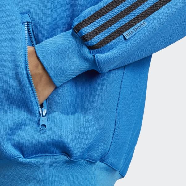 Adidas 83-c Haut De Survêtement Oiseau Bleu
