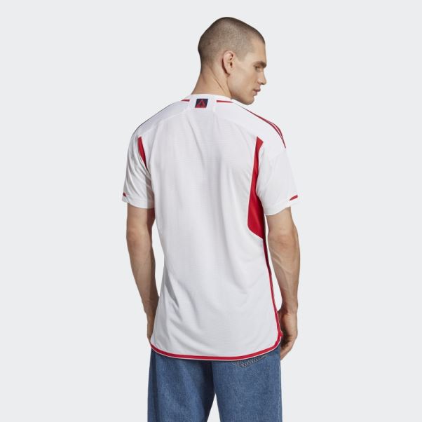 Maillot New England Revolution 23/24 Extérieur Authentique Adidas Blanc