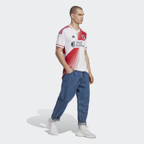 Maillot New England Revolution 23/24 Extérieur Authentique Adidas Blanc