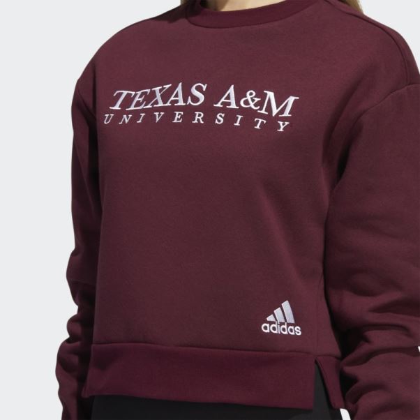 Sweat Ras Du Cou 3 Bandes Adidas Bordeaux
