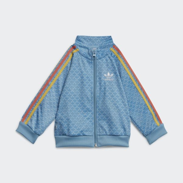 Survetement Monogramme Bleu Adidas