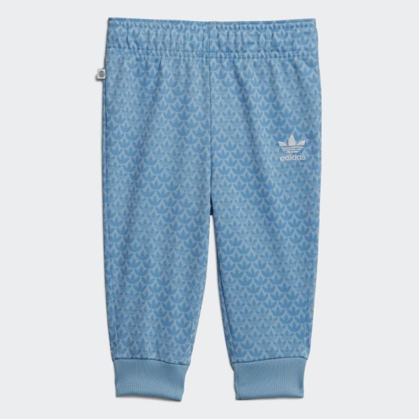 Survetement Monogramme Bleu Adidas