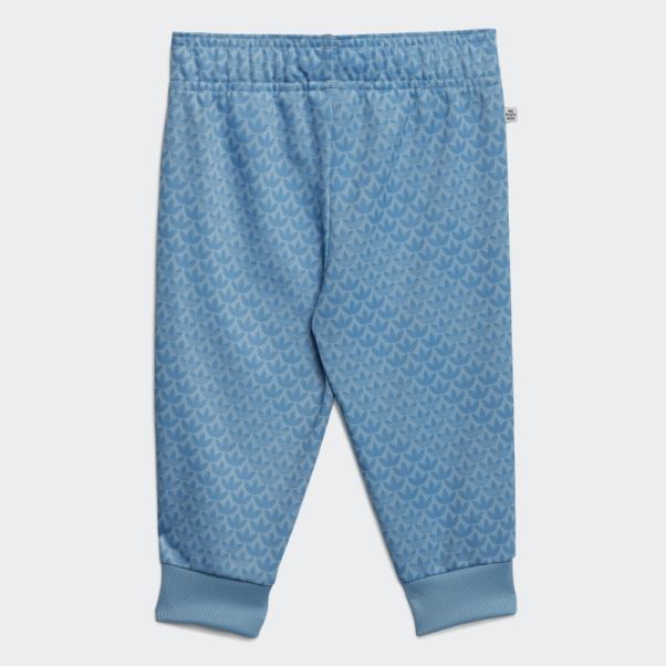 Survetement Monogramme Bleu Adidas