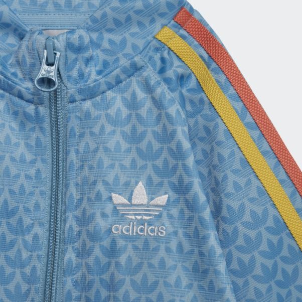 Survetement Monogramme Bleu Adidas