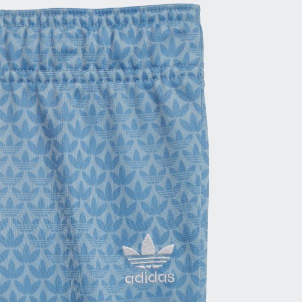 Survetement Monogramme Bleu Adidas