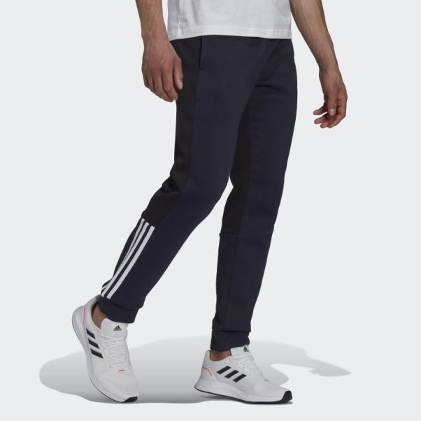 Pantalon En Molleton Essentials Colorblock Encre Adidas