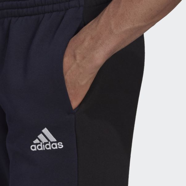 Pantalon En Molleton Essentials Colorblock Encre Adidas