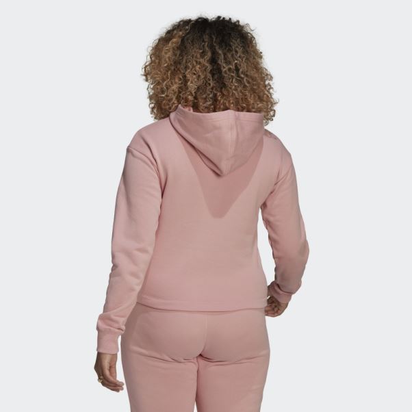 Adidas Sweat à Capuche Court Mauve