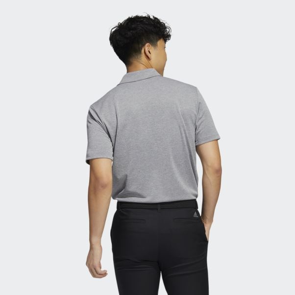 Polo Adidas Drive Heather Gris Mel