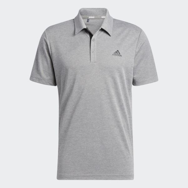 Polo Adidas Drive Heather Gris Mel