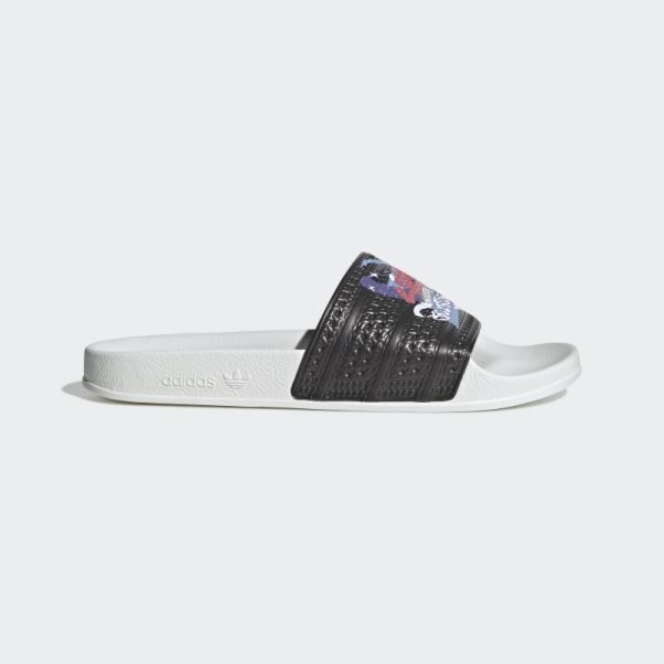 Adidas Adilette Slides Noir/blanc